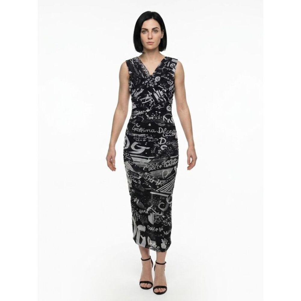 Dolce & Gabbana Bicolor Elastane Casual Women's Dress